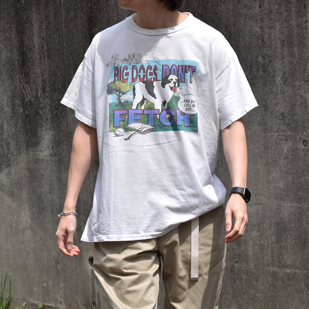 90's BIG DOGS “DON'T FETCH” Tシャツ USA製 240411