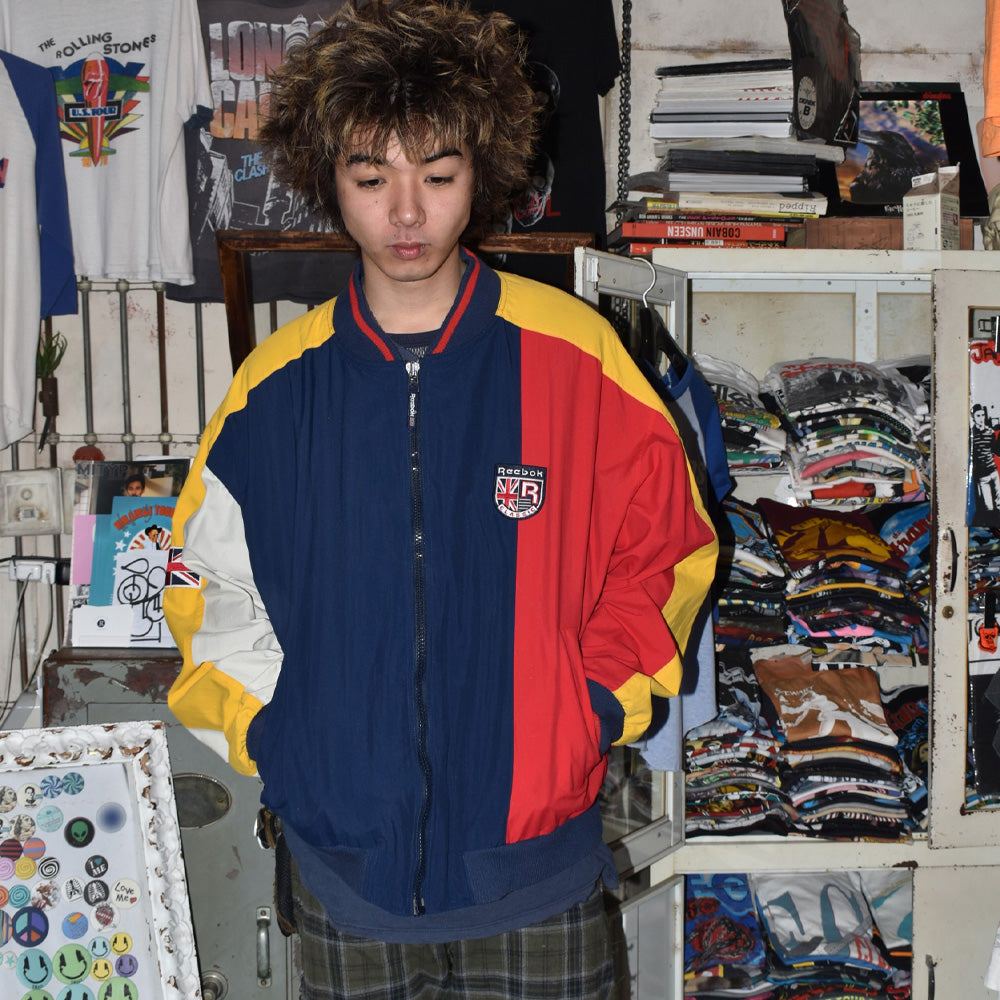 90’s Reebok ナイロン トラックジャケット  クレイジーカラー 251107H