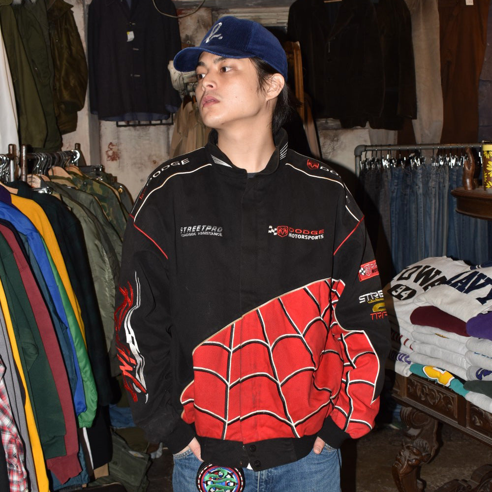 90’s DODGE “Spiderman” レーシングジャケット 251111H