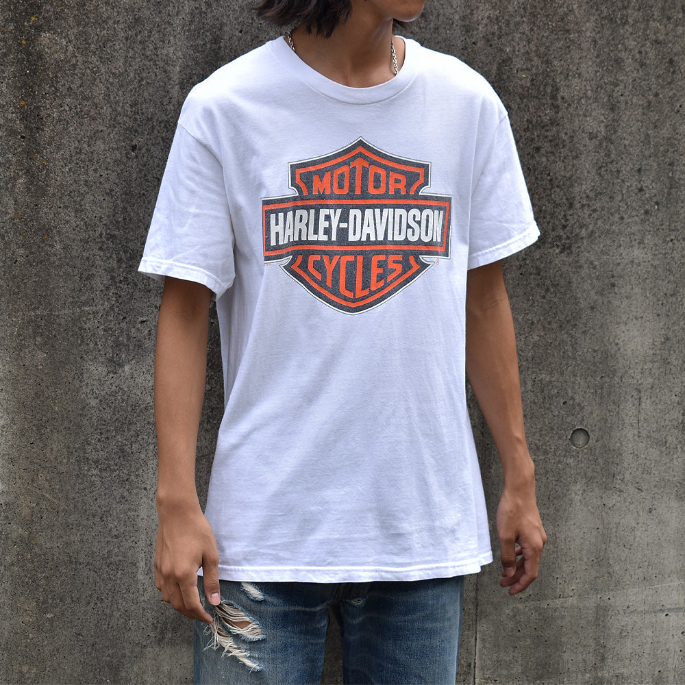 Y2K　Harley Davidson/ハーレー・ダビッドソン Logo Tシャツ　USA製　230904