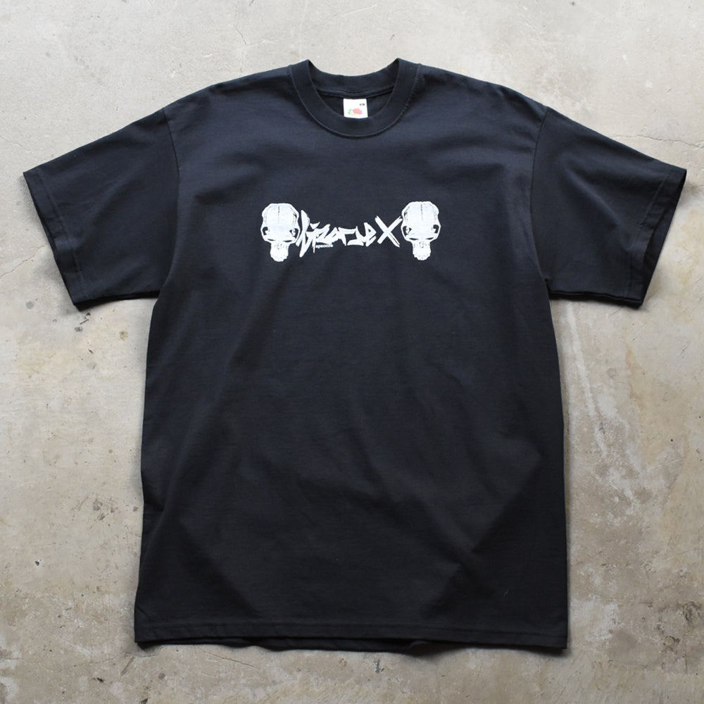 デッドストック！ Bizarre X "Apecore Skull Logo" Tシャツ 250912