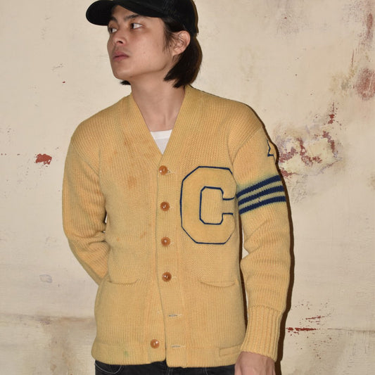 30’s レタード ウールカーディガン “C☆” 251212H