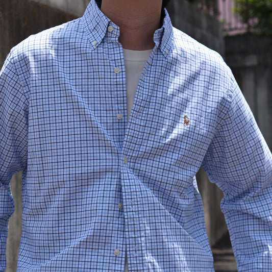Ralph Lauren/ラルフローレン “SLIM FIT” チェック ボタンダウンシャツ 230525