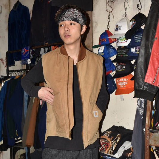90's Carhartt キルティングライナー ダックベスト  260213H