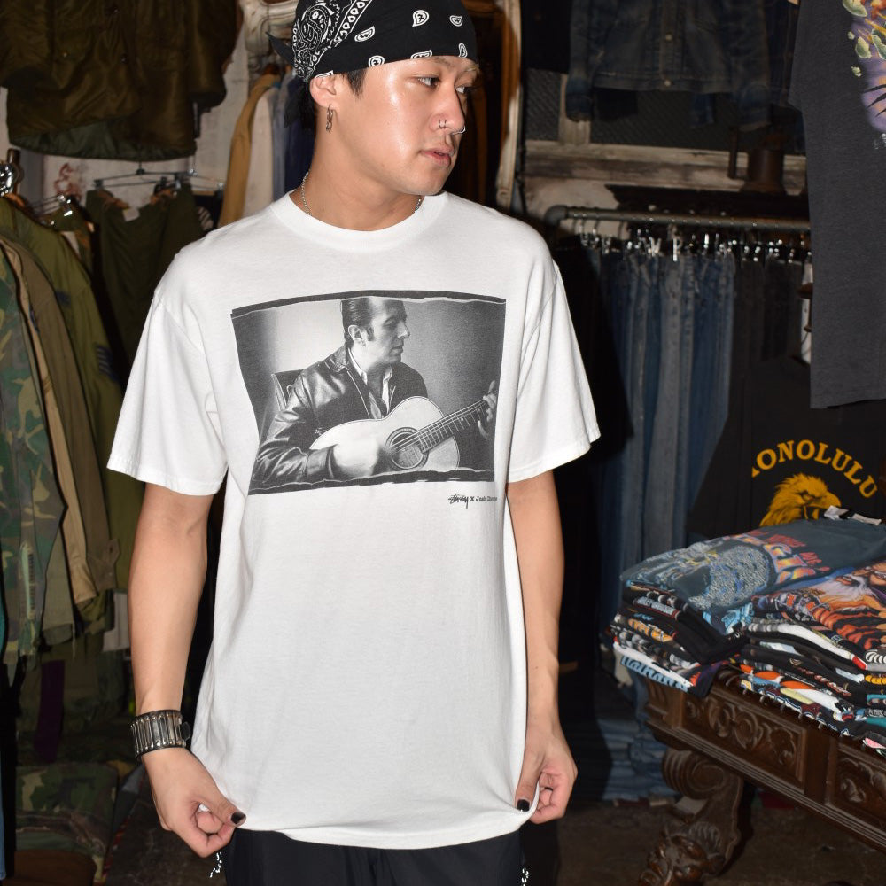 Y2K STUSSY × Josh Cheuse "Rockers Galore" Joe Strummer フォトT 260911H