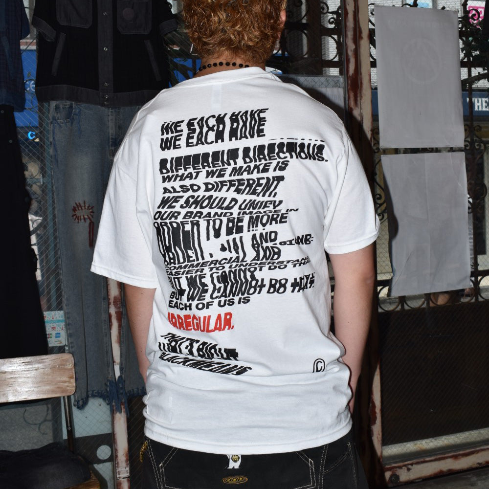 blackmeans irregular "irg©" ロゴTシャツ 260728H