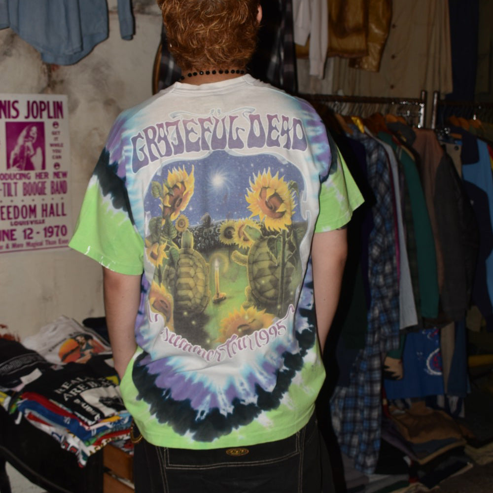 90's Liquid Blue Grateful Dead "Terrapin Sunflower" Summer Tour 1995 タイダイ ロックT 260714H