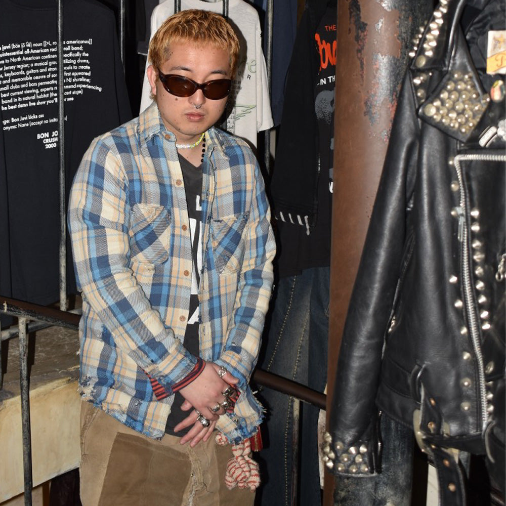 80's BIG MAC "BORO" ヘビーフランネルシャツ USA製 260320H