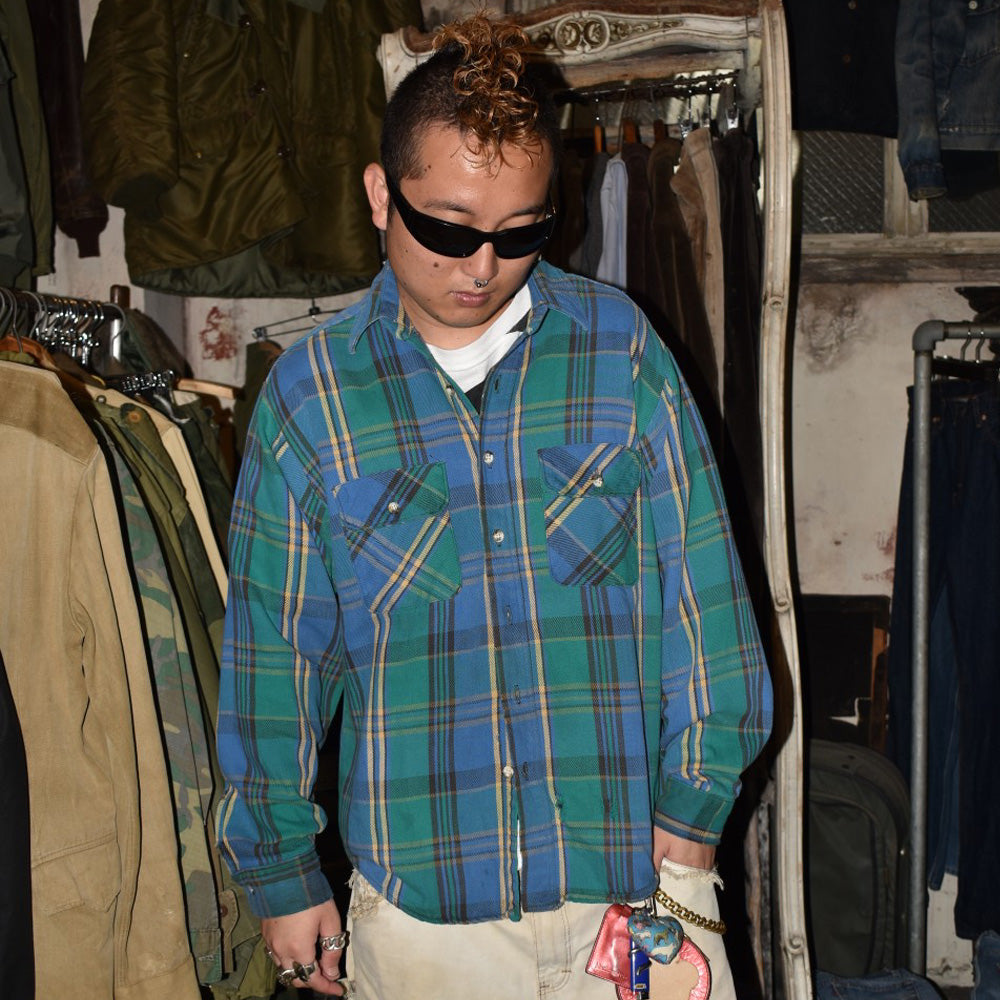90's FIVE BROTHER ヘビーフランネルシャツ 260825H
