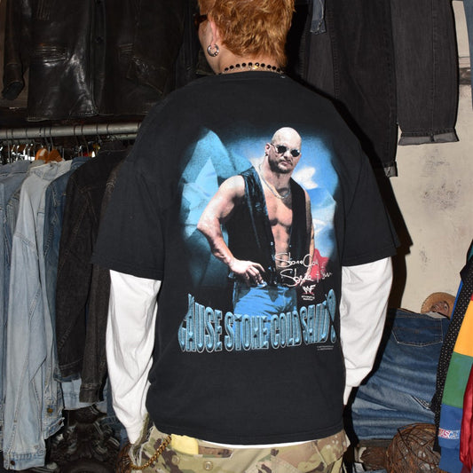 90's WWF “STONE COLD UNIVERSITY” Steve Austin プロレスT 260417H