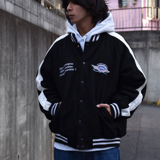 Y2K main gate “HOT ROAD 2008” レーシング スタジャン アワードジャケット 231202