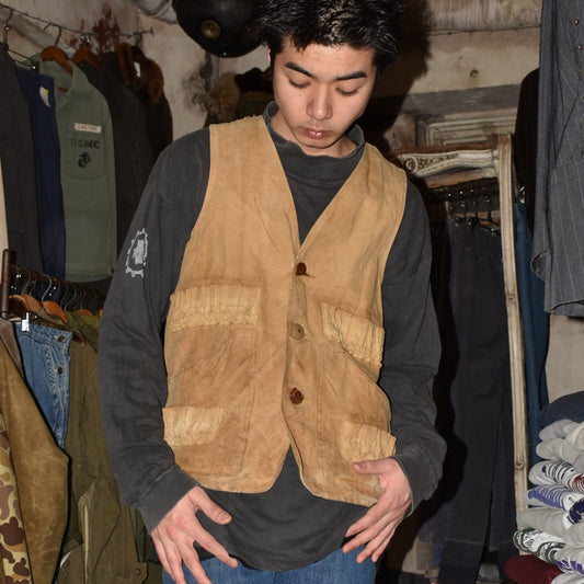 50’s SEARS ACTIVE Sportswear "BORO" ダック ハンティングベスト 260331H