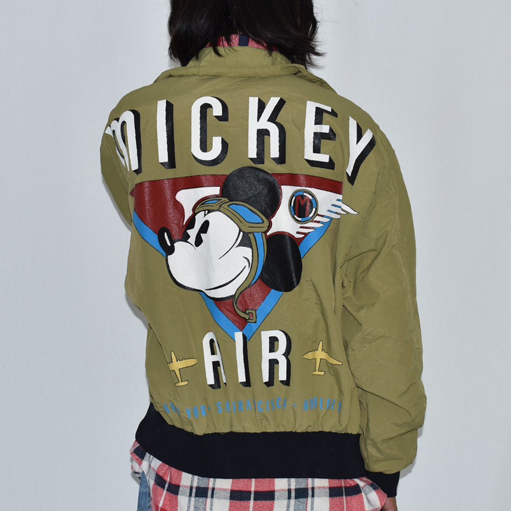 80’s Disney “MICKEY AIR” フライト ナイロンジャケット 231007H