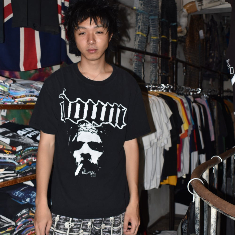 Y2K DOWN "OVER THE UNDER" ヘヴィメタル ロックTシャツ 260731H