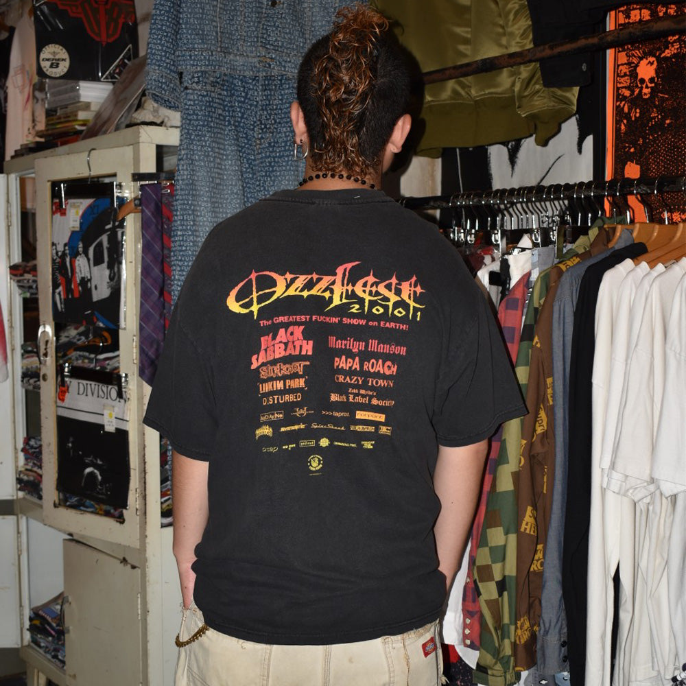 Y2K "OZZFEST 2001" ヘヴィメタル ロックTシャツ 260825H