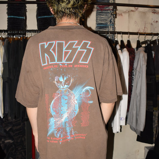 Y2K KISS "THE FAREWELL TOUR" 鬼フェード ロックTシャツ 260703H