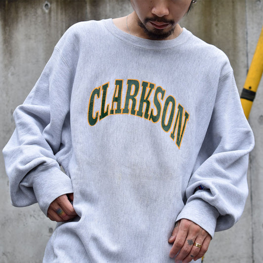 80's　Champion/チャンピオン "CLARKSON" アーチプリント RWスウェット　USA製　230609