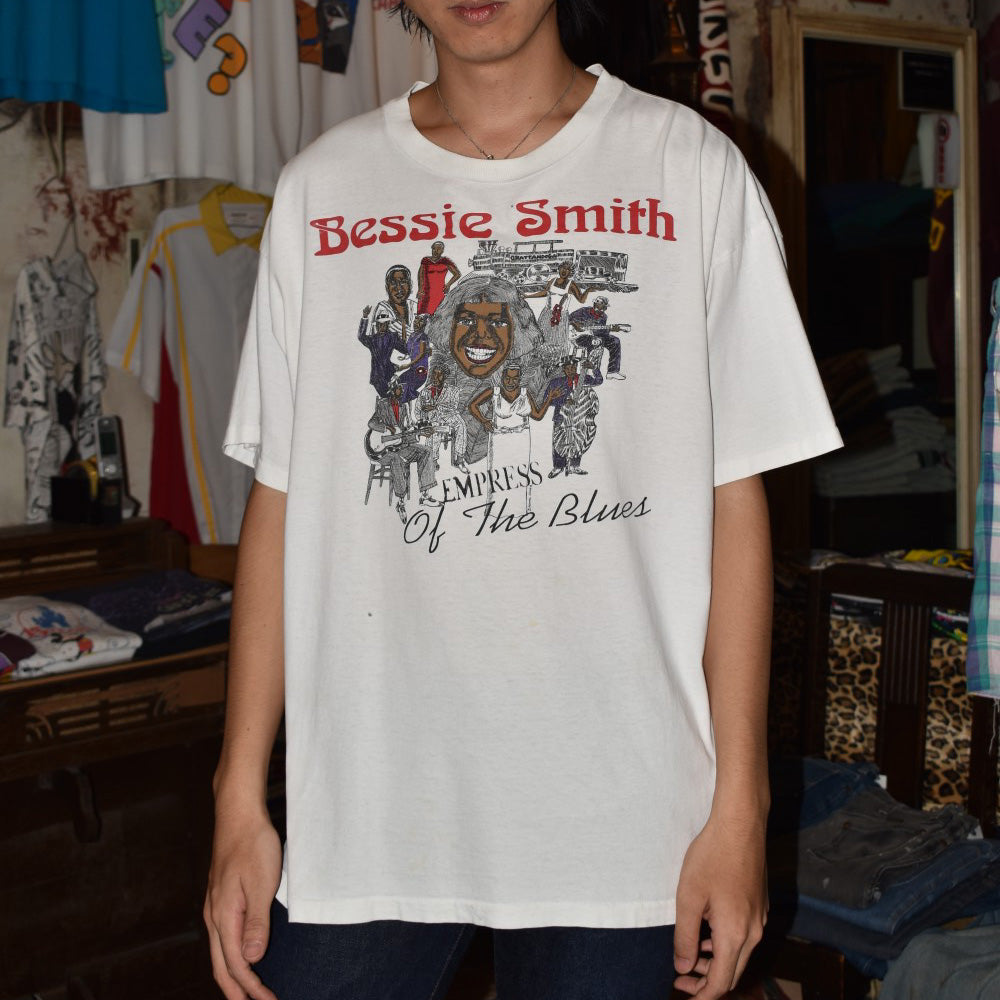 90's Bessie Smith "EMPRESS OF THE BLUES" ブルースTシャツ USA製 260811H