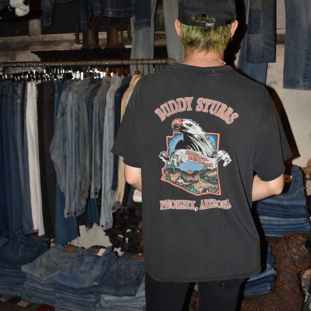 Y2K HARLEY-DAVIDSON Vツインエンジン ハーレーTシャツ USA製 260623H