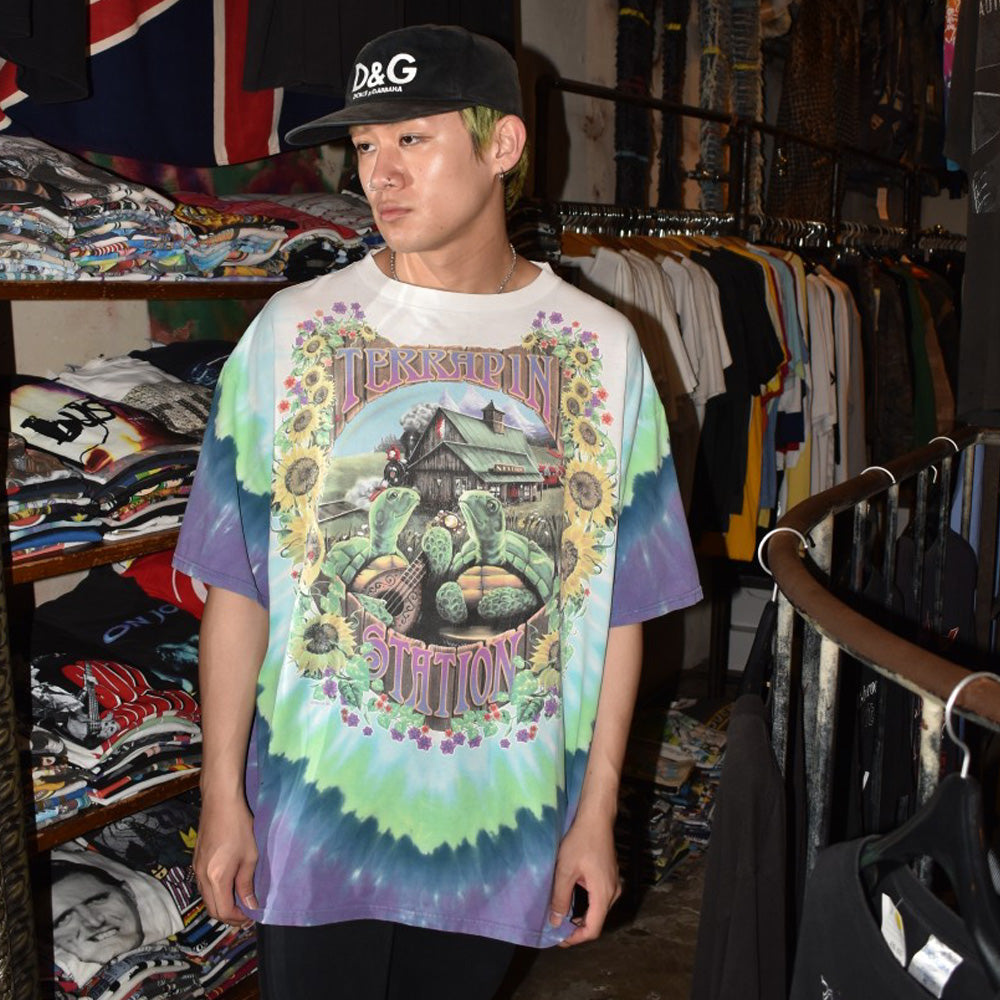 90's Liquid Blue GRATEFUL DEAD "Terrapin Station" タイダイ ロックTシャツ 260619H
