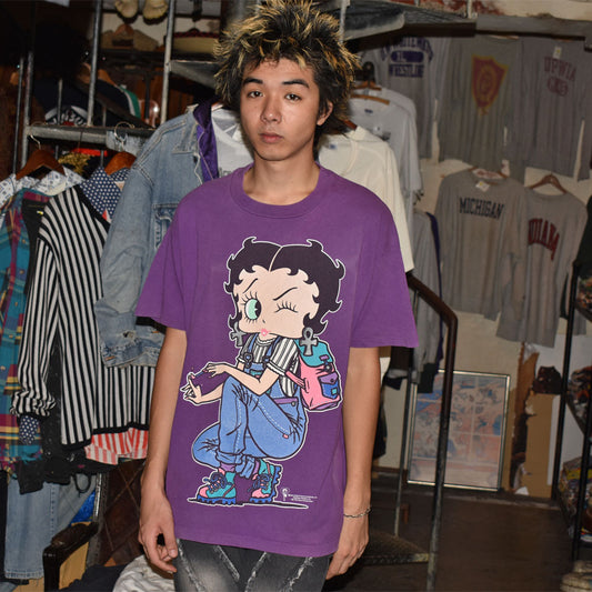 90’s Betty Boop “Nail” キャラクター Tシャツ USA製 250919H