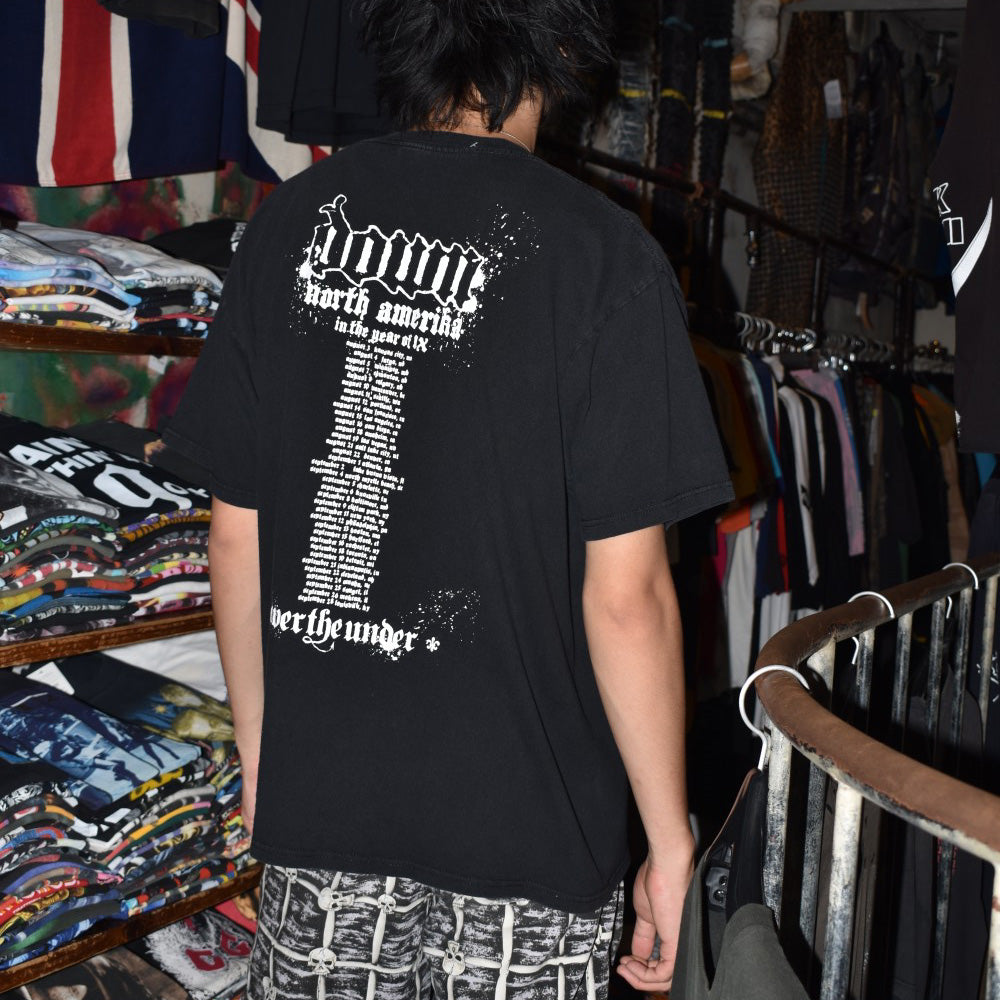 Y2K DOWN "OVER THE UNDER" ヘヴィメタル ロックTシャツ 260731H