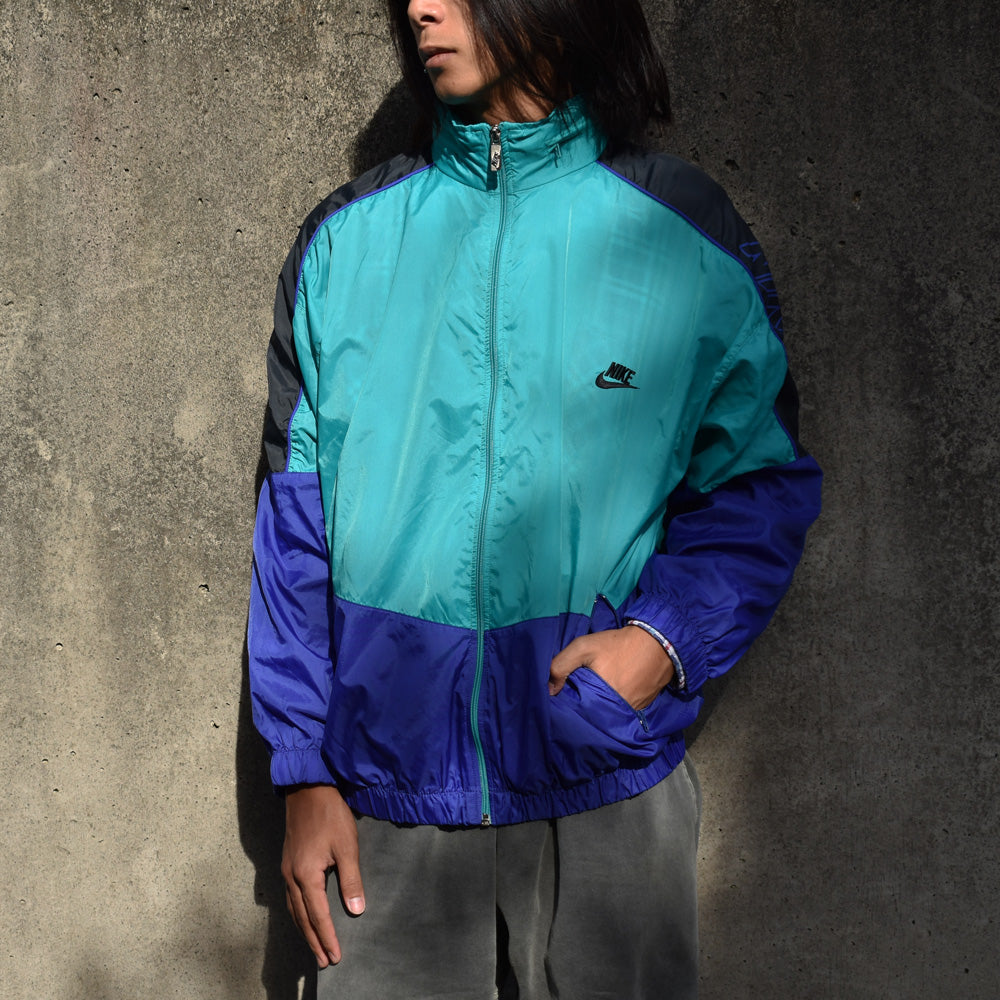 80’s NIKE 銀タグ 袖ロゴプリント ナイロンジャケット 231013