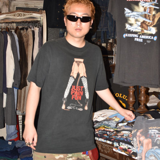 90's "JUST PAIN FUN" フェティッシュアート Tシャツ 260630H