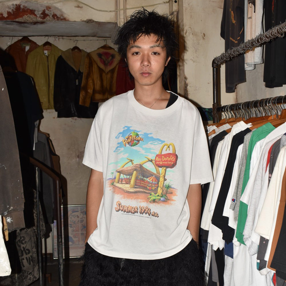 90's THE FLINTSTONES × McDonald's "RocDonald's" ムービーTシャツ USA製 260807H