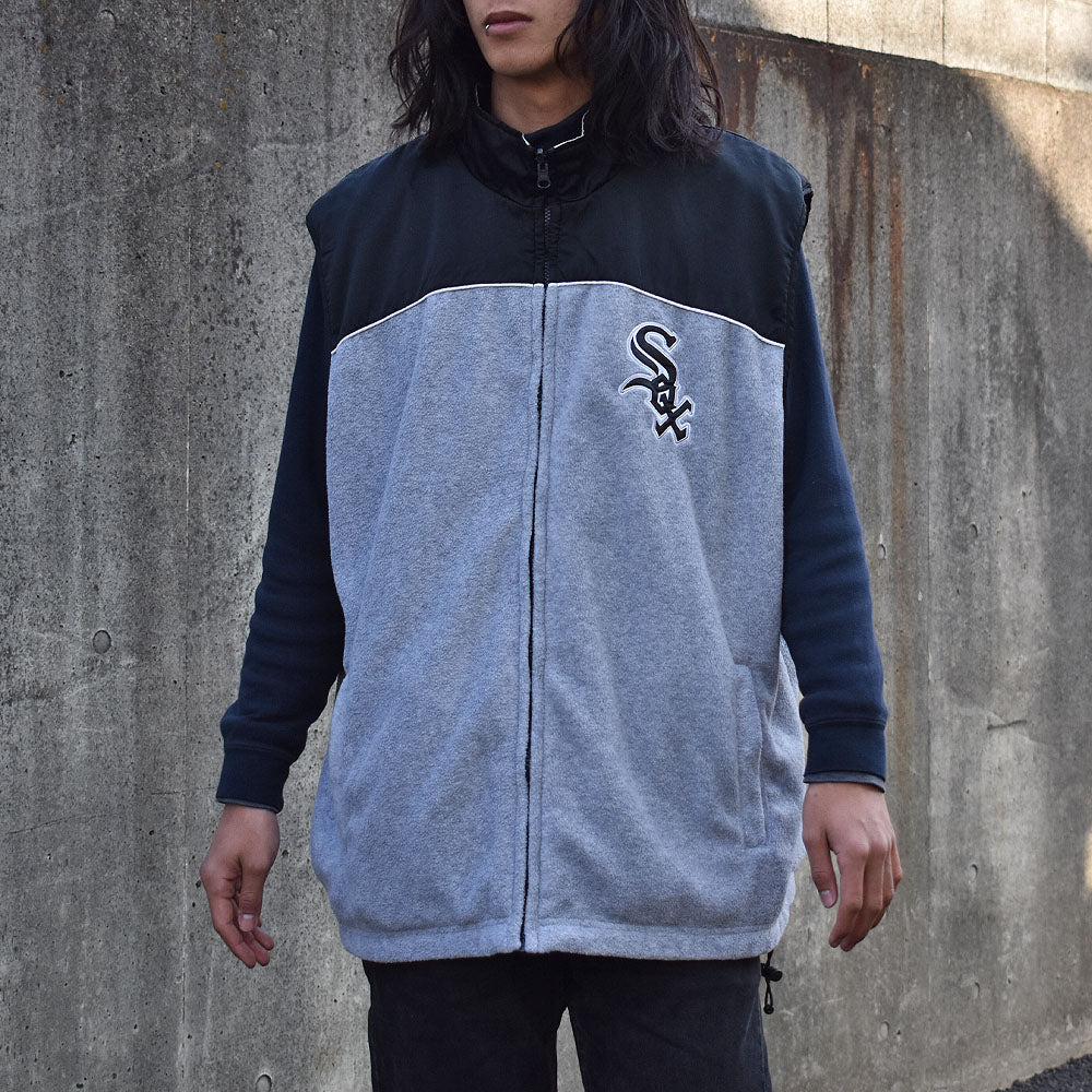 90's GENUINE MERCHANDISE "MLB CHICAGO WHITE SOX"リバーシブルベスト付き！ 3WAY ナイロンジャケット 231127