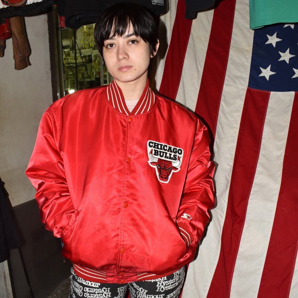 90’s Starter ブルズ サテンジャケット スタジャン 251118H