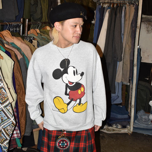 90's Disney "Mickey Mouse" ミッキースウェット USA製 260501H