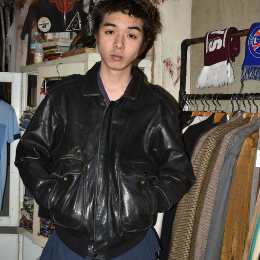 90's A-2 Type レザーフライトジャケット 260227H