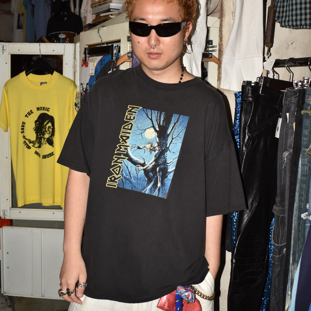Y2K IRON MAIDEN "Fear Of The Dark" ヘヴィメタル ロックTシャツ 260707H