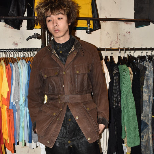 Belstaff “Gold Label” オイルド モーターサイクルジャケット フェードモカ 251121H