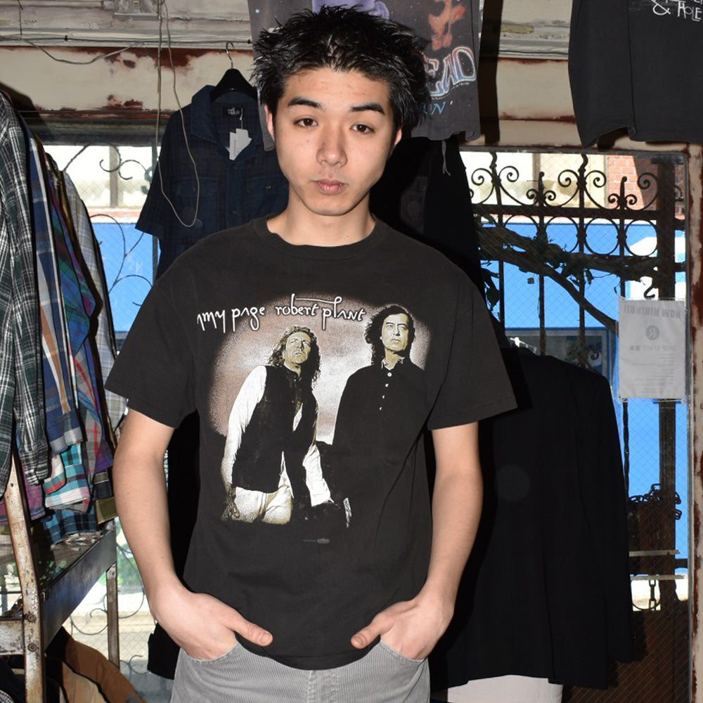 90's JIMMY PAGE & ROBERT PLANT "NO QUARTER" ロックTシャツ 260407H