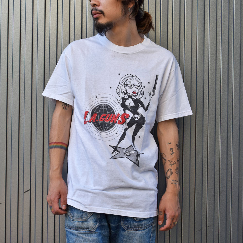 90's　L.A.GUNS/L.A.ガンズ "HWOOD" Tシャツ　230721H