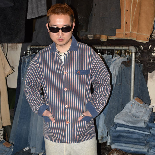 90’s S.N. NAGA ストライプ パジャマ シャツジャケット 260210H