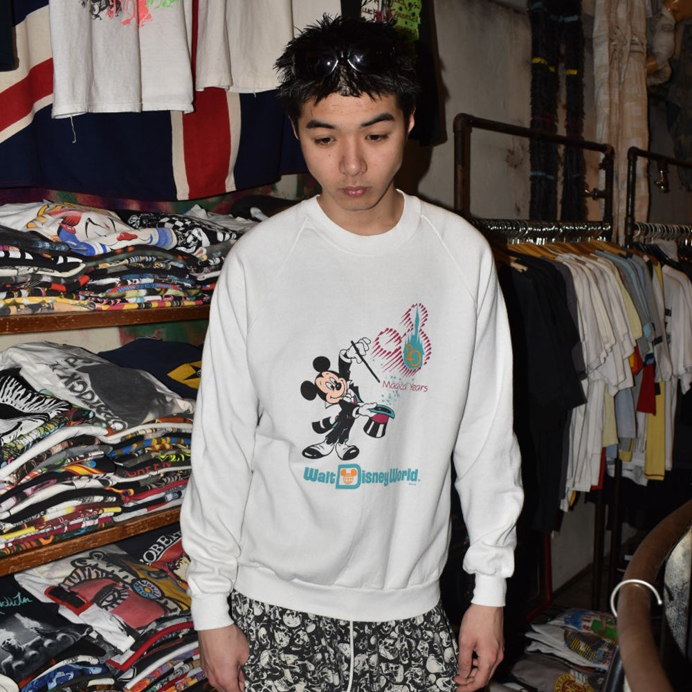 90's Walt Disney World "20 Magical Years" ミッキースウェット USA製 260317H