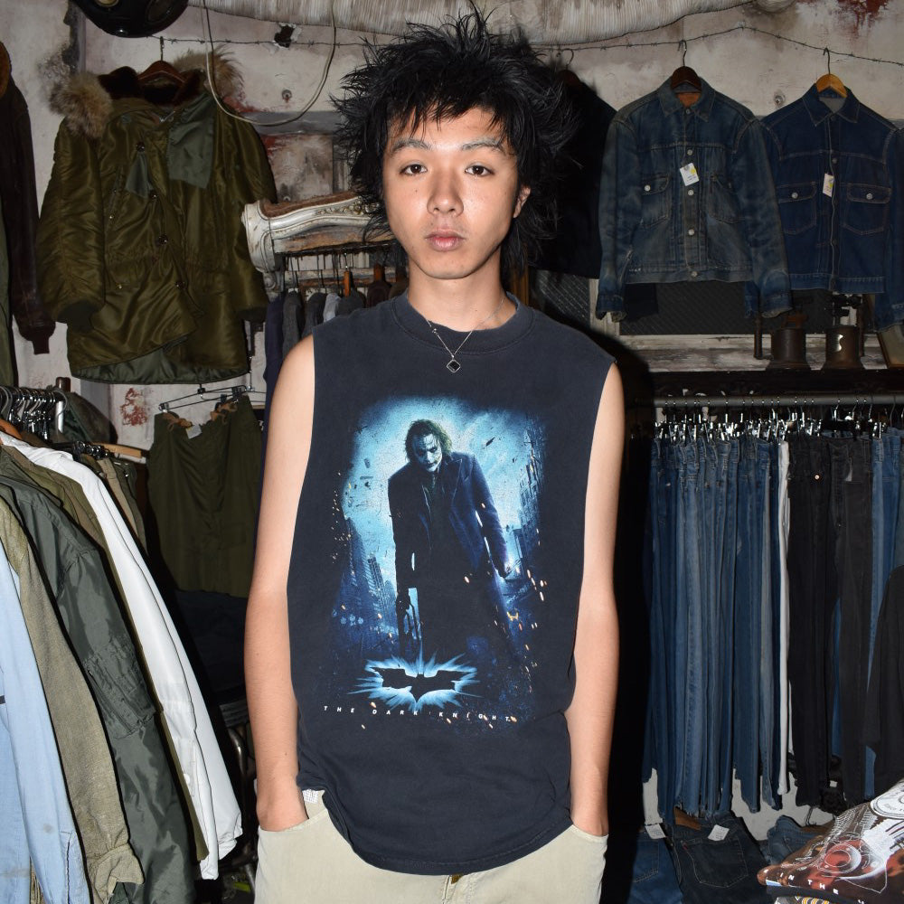 Y2K The Dark Knight "Joker" ノースリーブ ムービーTシャツ 260804H