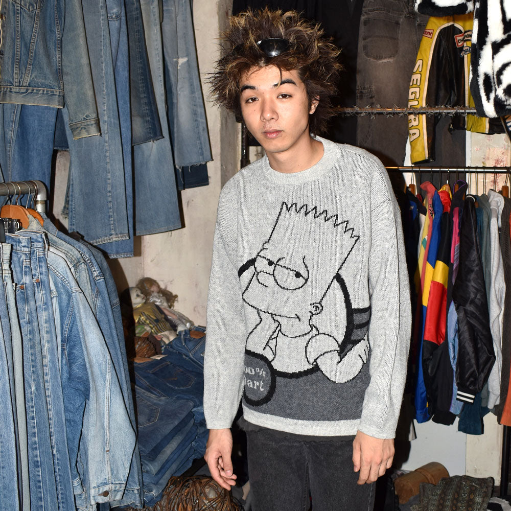 Y2K The Simpsons “100% Bart” キャラクター ニット 251021H