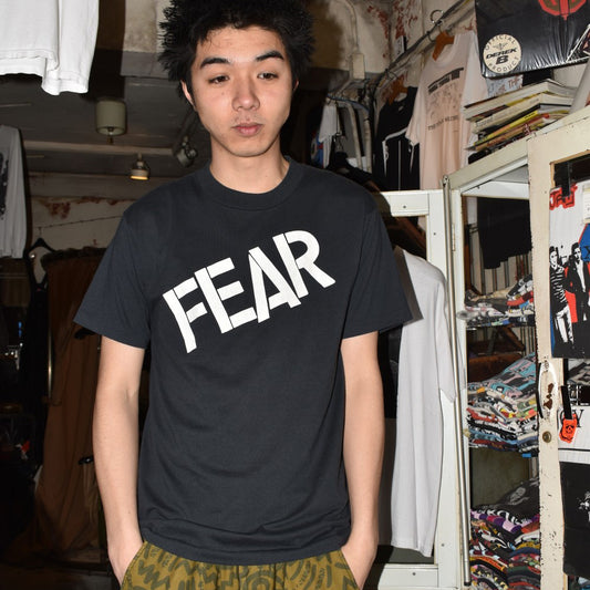 80's FEAR ハードコアパンク ロゴ Tシャツ 260421H