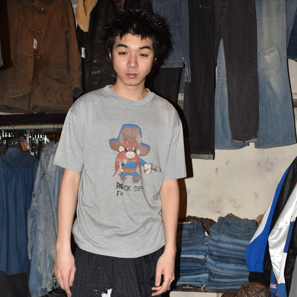80's Looney Tunes Yosemite Sam “BACK OFF” Tシャツ 260501H