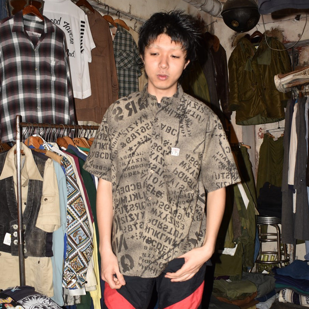 80's VISION STREET WEAR ステンシル × 有刺鉄線 半袖シャツ USA製 260623H