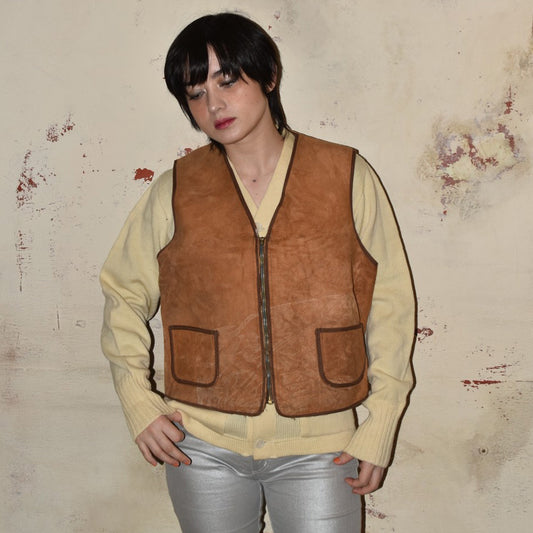 40's CROWN ZIP ムートンベスト 251212H