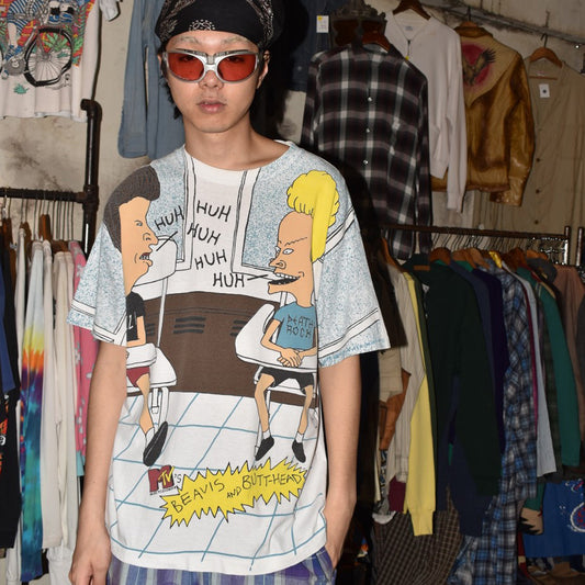 90's Stanley Desantis "BEAVIS AND BUTT-HEAD" AOP アニメT 260714H