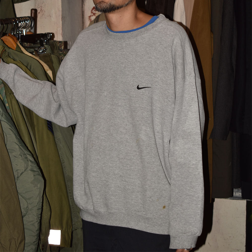 90’s NIKE ロゴスウェット USA製 グレー 251028H