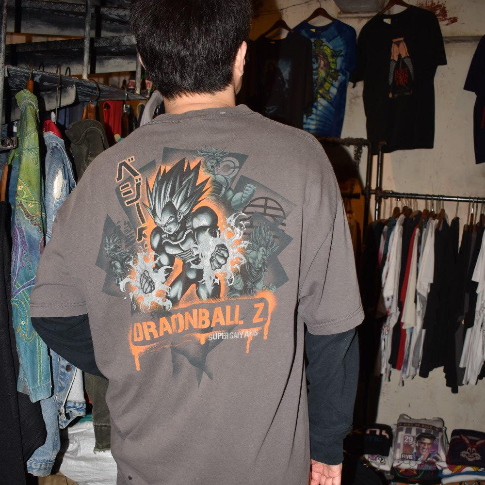 Y2K Dragonball Z "Super Saiyans" ベジータ ギークTシャツ 260630H