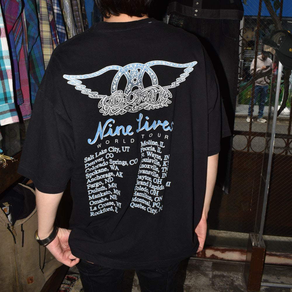 90's AEROSMITH “Nine Lives World Tour” ロックTシャツ 260414H