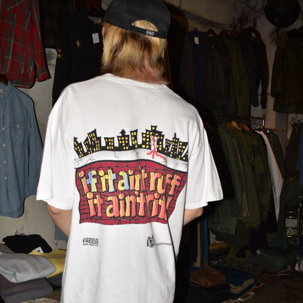 90’s AOP POPEYE & BRUTUS "If it ain't ruff, it ain't rite!" グラフィティTシャツ 260424H